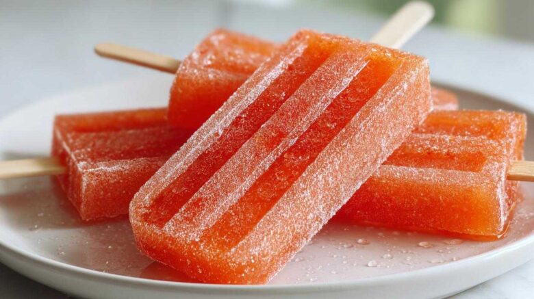 Aperol Spritz Popsicles