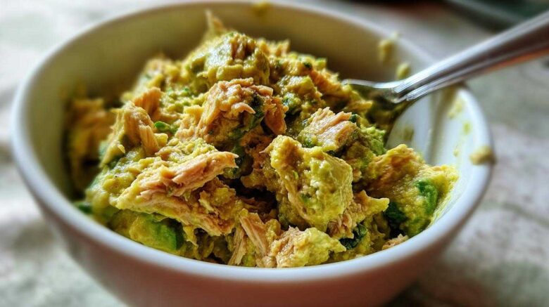Avocado tuna salad