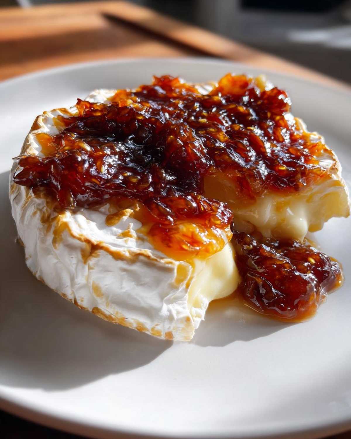 Baked Brie with Fig Jam - detail 1