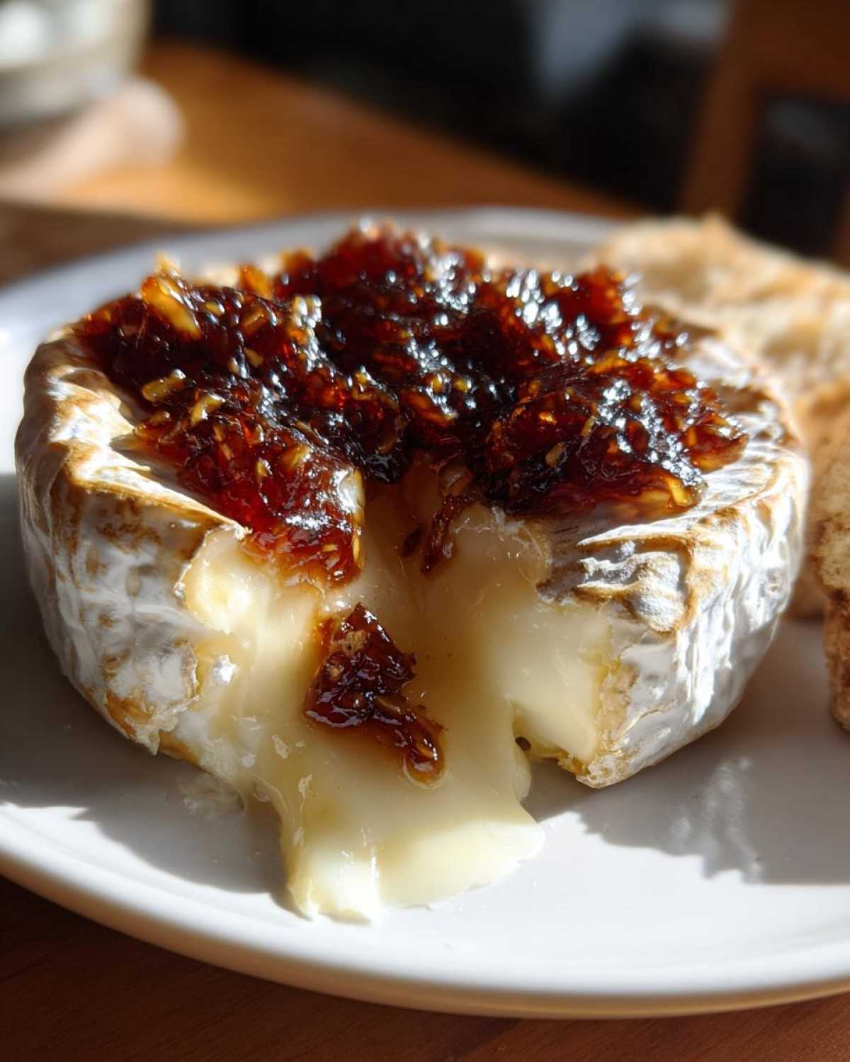 Baked Brie with Fig Jam - detail 2