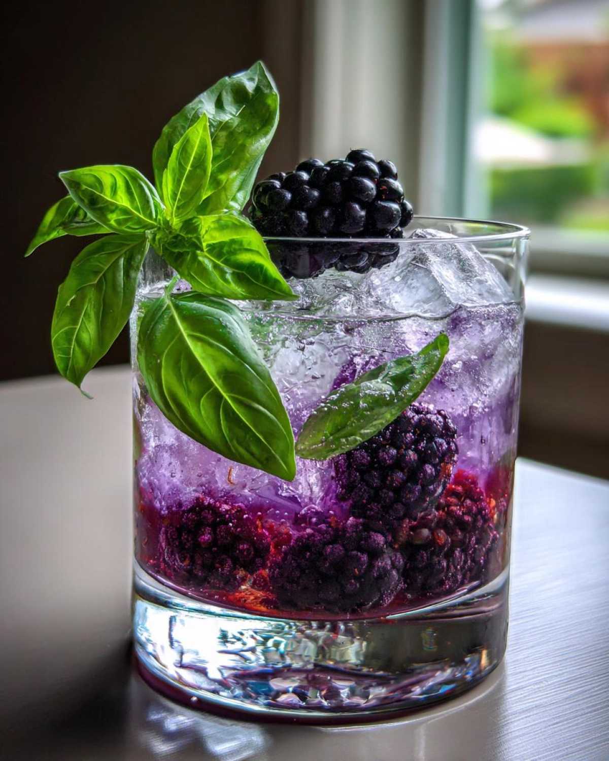 Blackberry Basil Gin Smash - detail 2