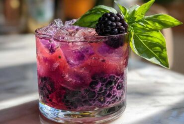 Blackberry Basil Gin Smash