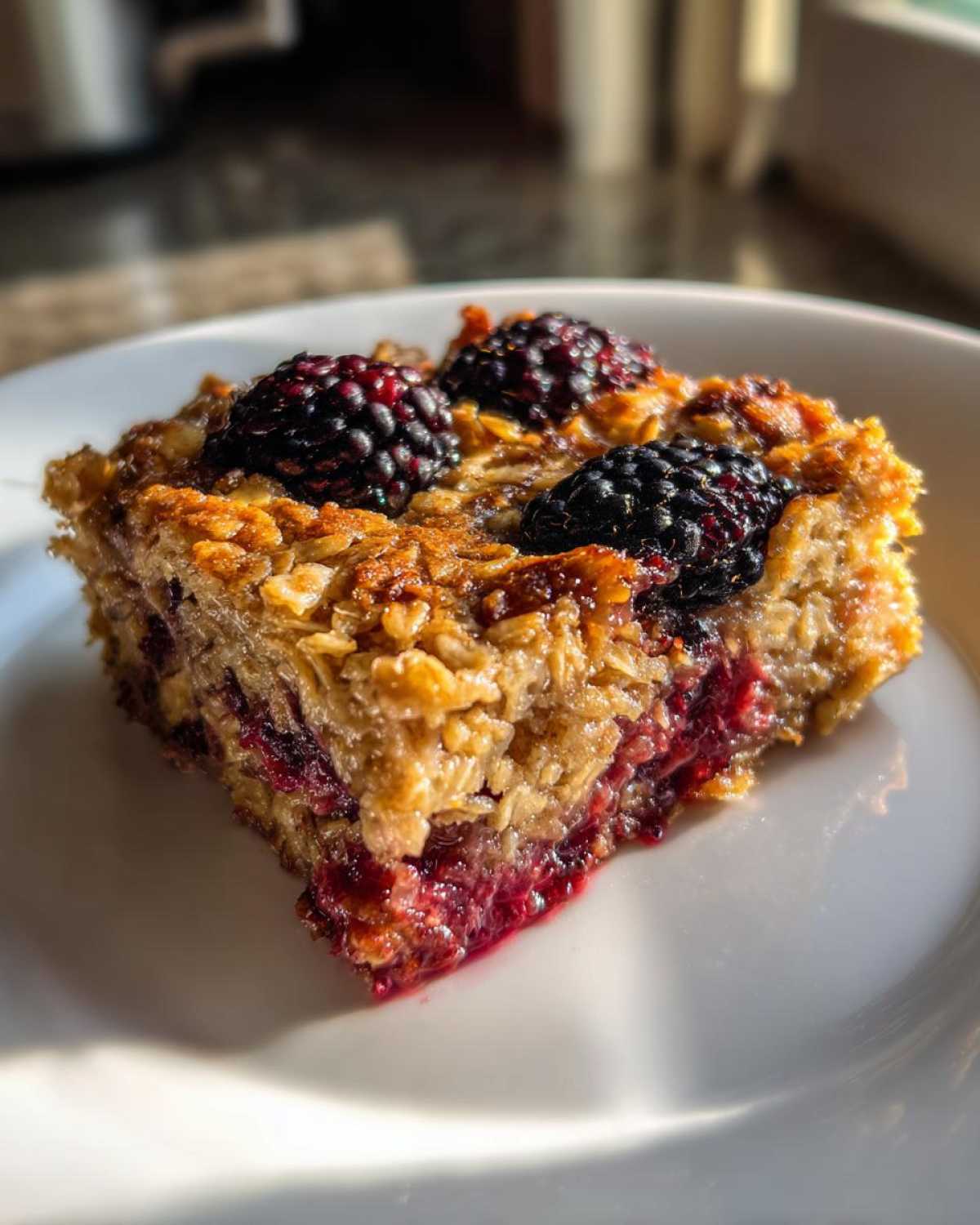 Blackberry Maple Oatmeal Bake - detail 2