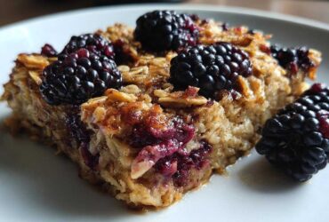 Blackberry Maple Oatmeal Bake