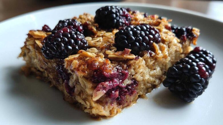 Blackberry Maple Oatmeal Bake