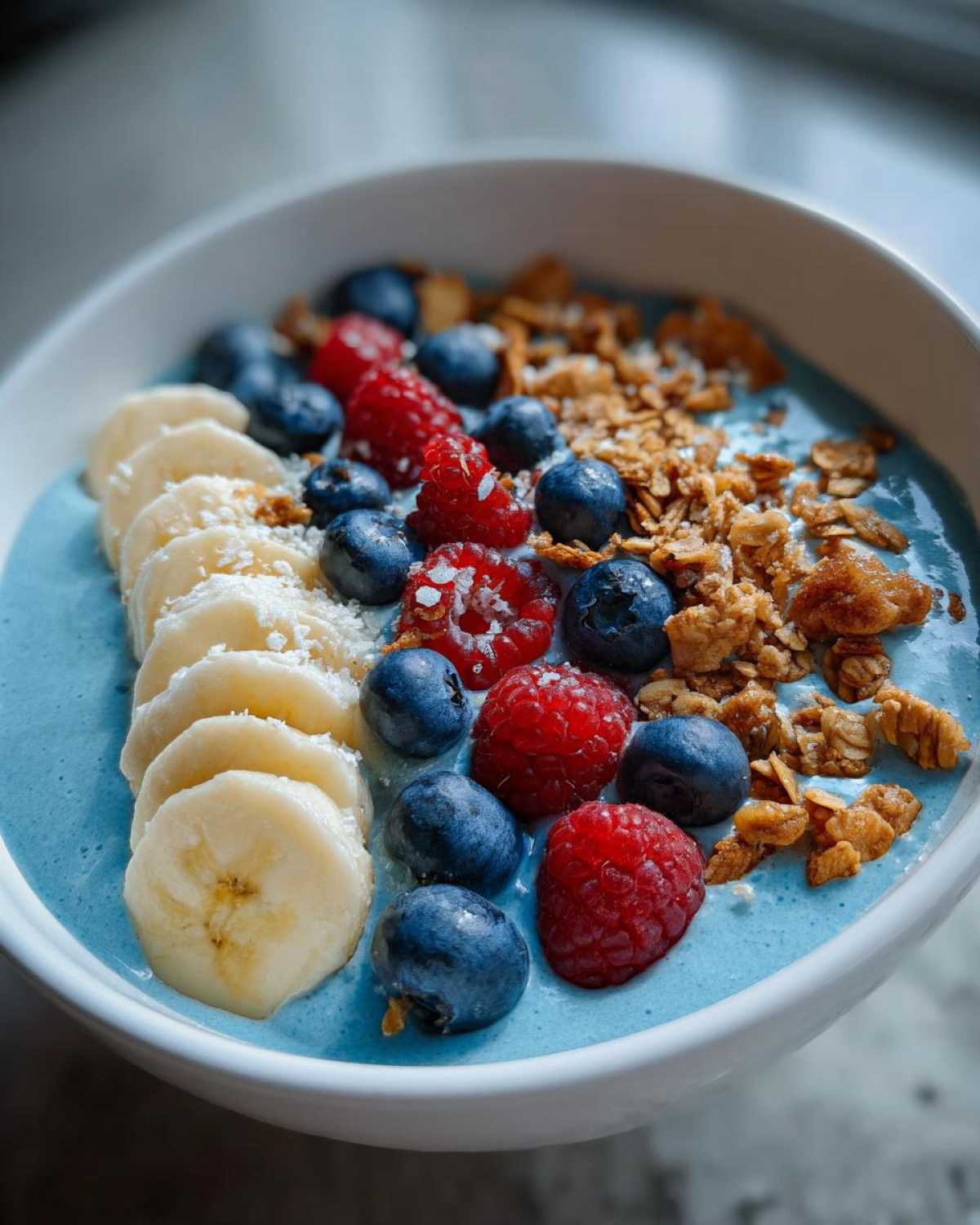 Blue Spirulina Smoothie Bowl - detail 2
