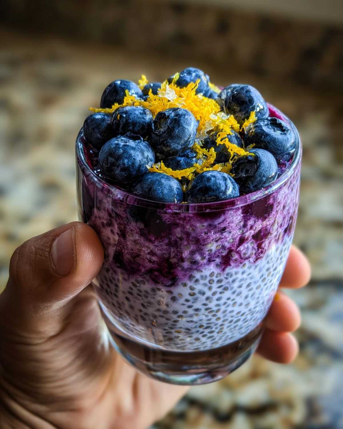 Blueberry Lemon Chia Pudding - detail 2