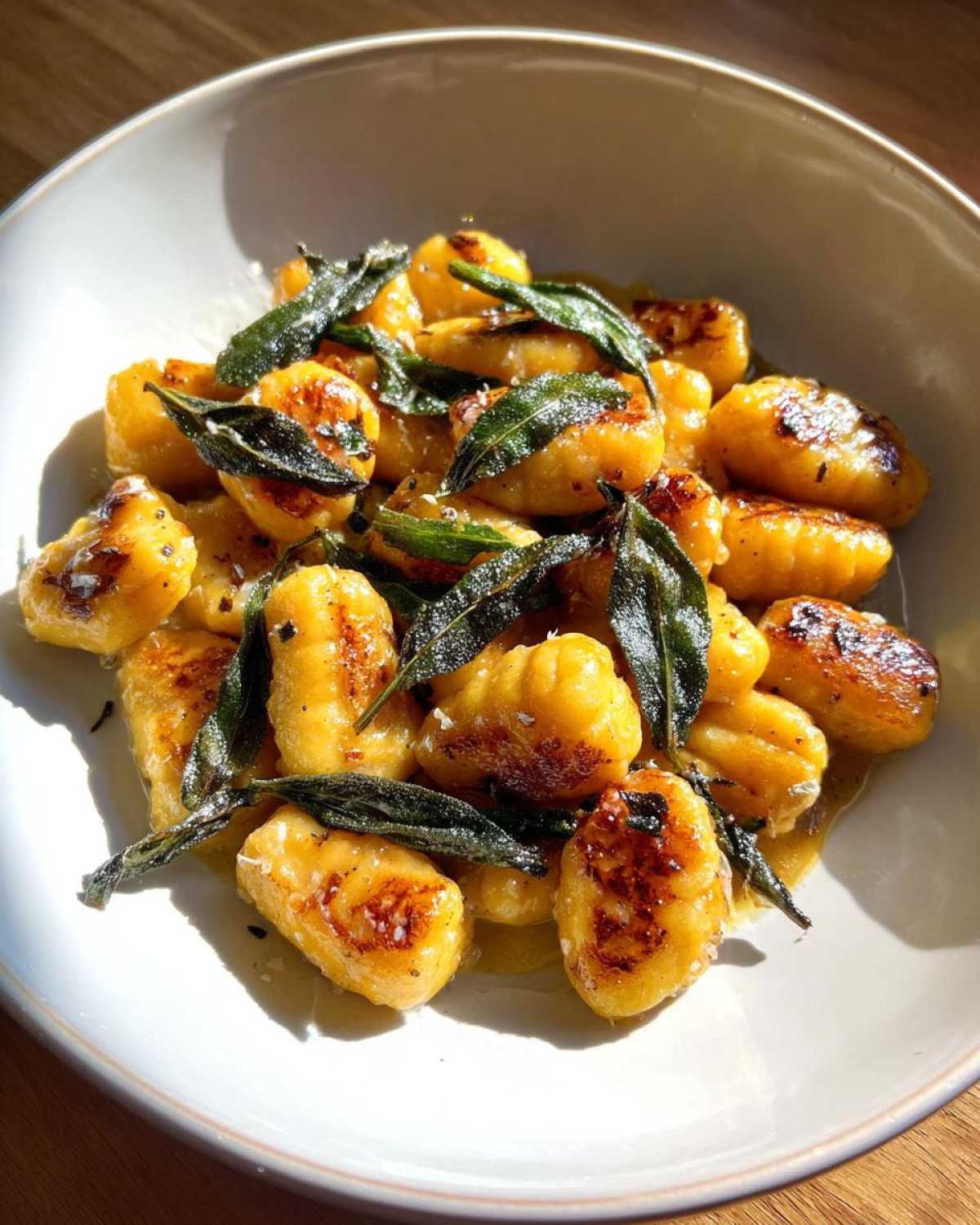 Butternut Squash Gnocchi with Brown Butter Sage - detail 1