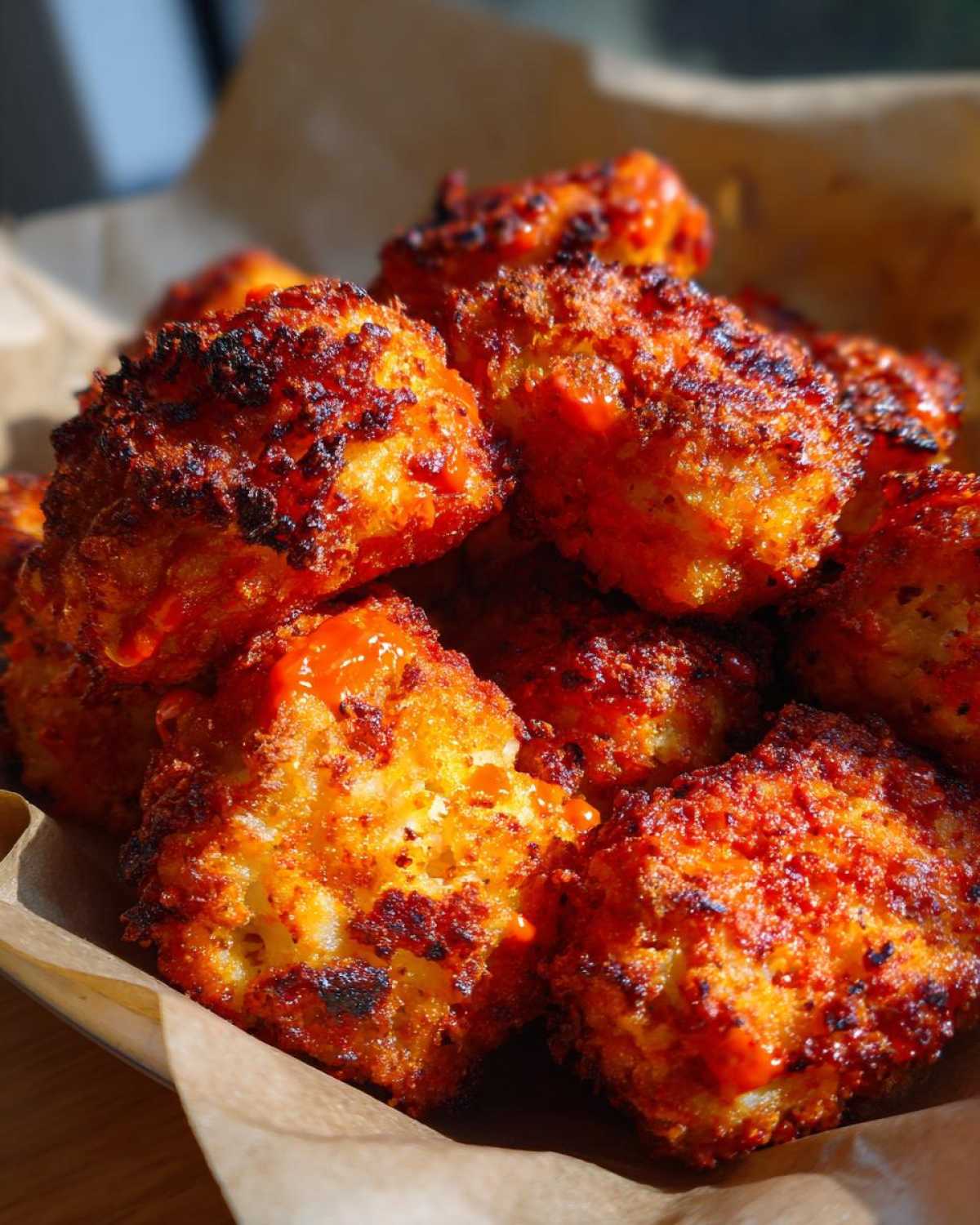 Cauliflower Buffalo Tots - detail 1