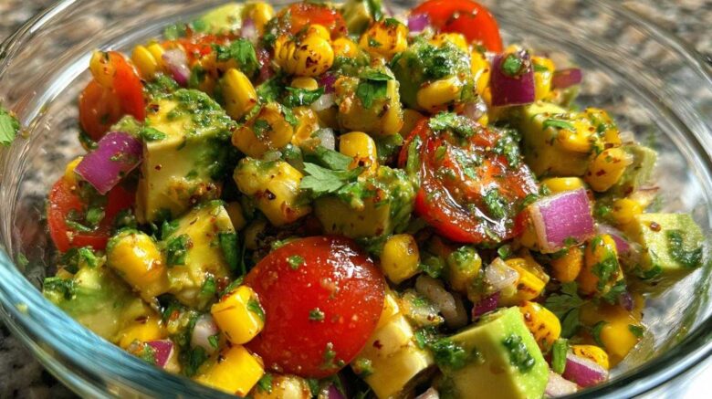 Charred Corn & Avocado Salsa