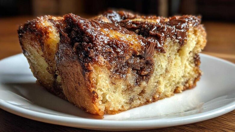 Chocolate Babka Bread Pudding