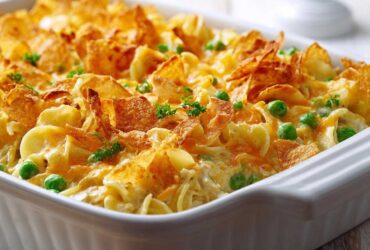 Classic tuna noodle casserole