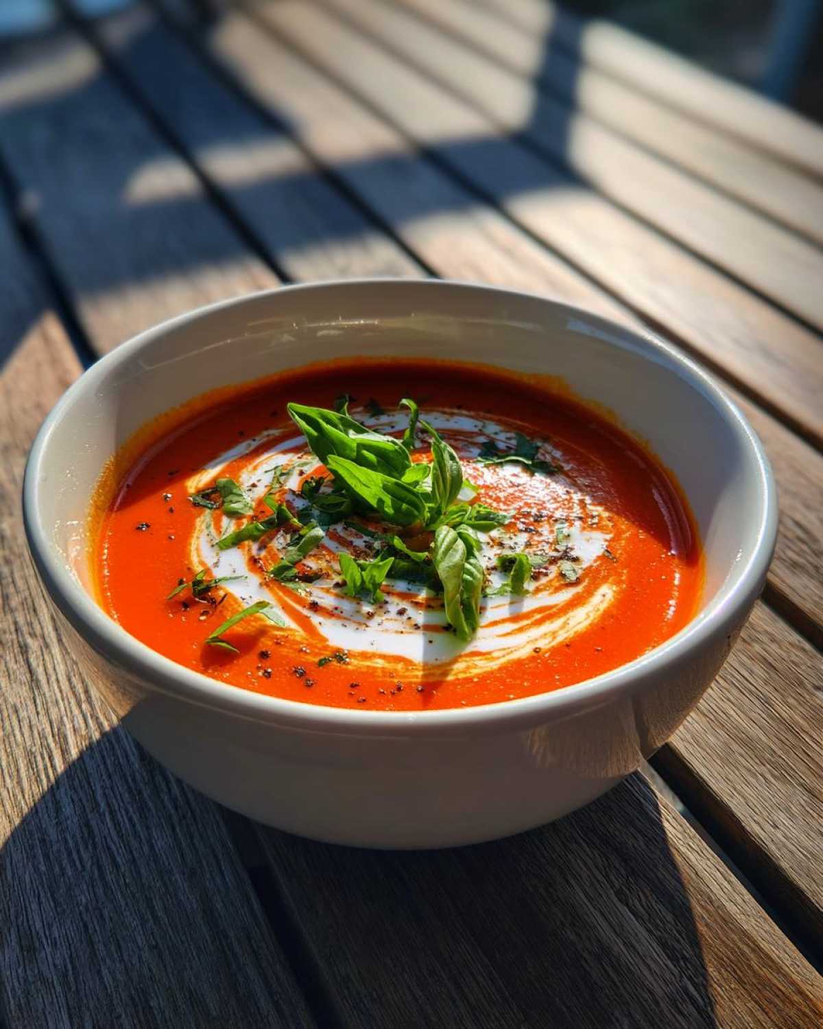Creamy Roasted Red Pepper Soup - detail 1