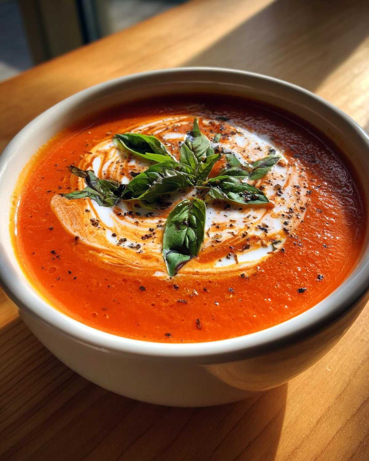 Creamy Roasted Red Pepper Soup - detail 2