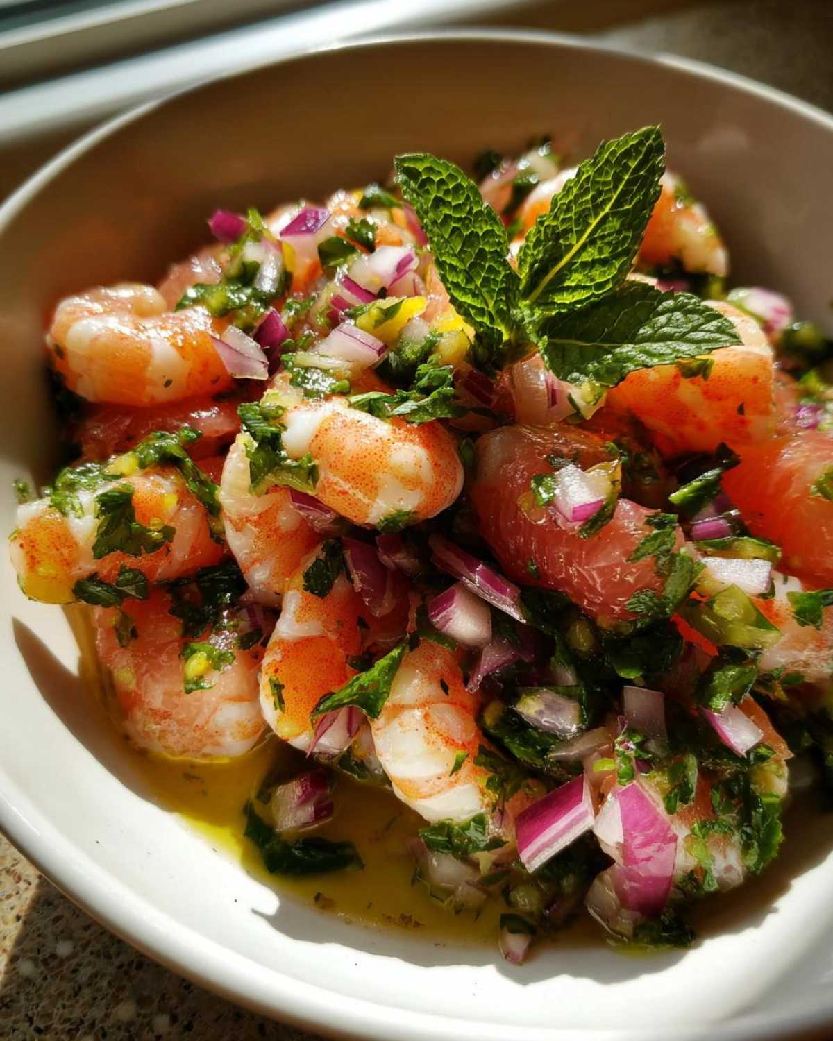 Grapefruit Shrimp Ceviche - detail 2