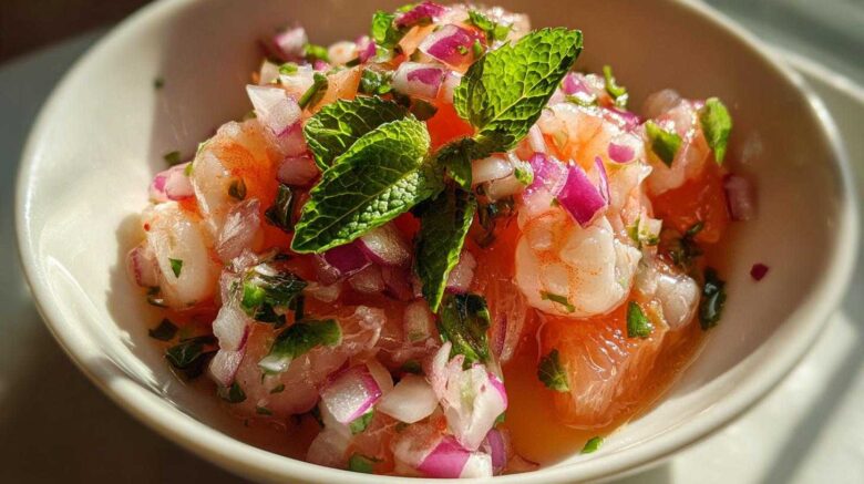 Grapefruit Shrimp Ceviche