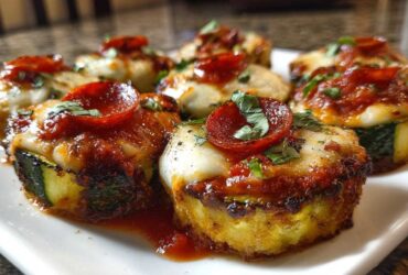 Keto Zucchini Pizza Bites