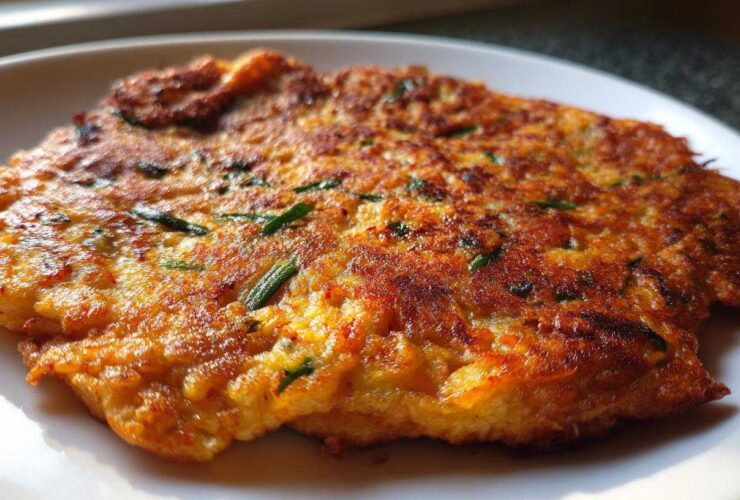 Korean Kimchi Pancakes (Pajeon)