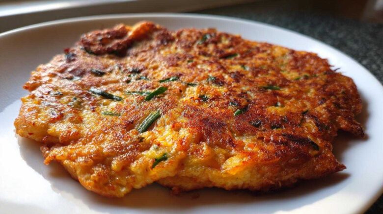 Korean Kimchi Pancakes (Pajeon)