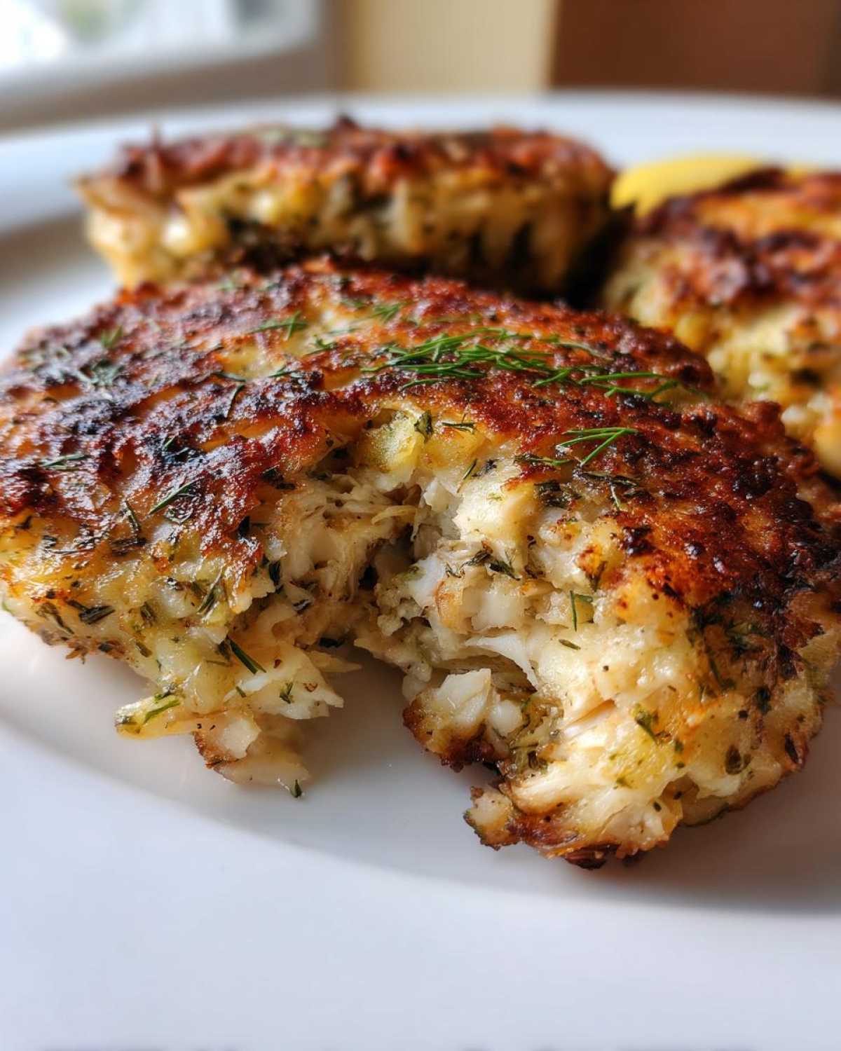 Lemon Dill Crab Cakes - detail 2