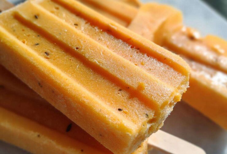 Mango Lassi Popsicles
