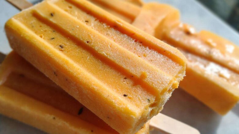 Mango Lassi Popsicles