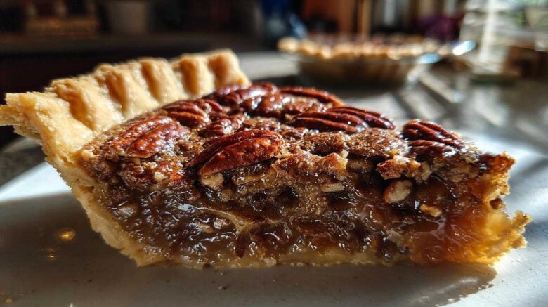 Maple Butter Bourbon Pecan Pie
