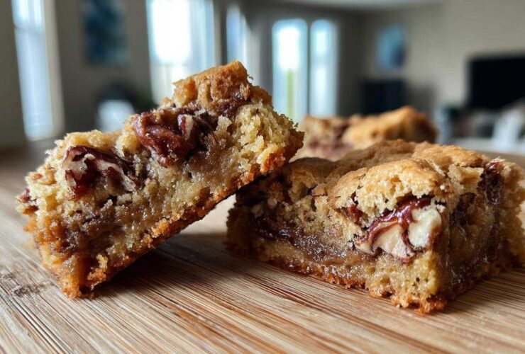 Maple Pecan Swirl Blondies
