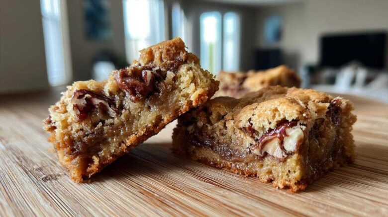 Maple Pecan Swirl Blondies
