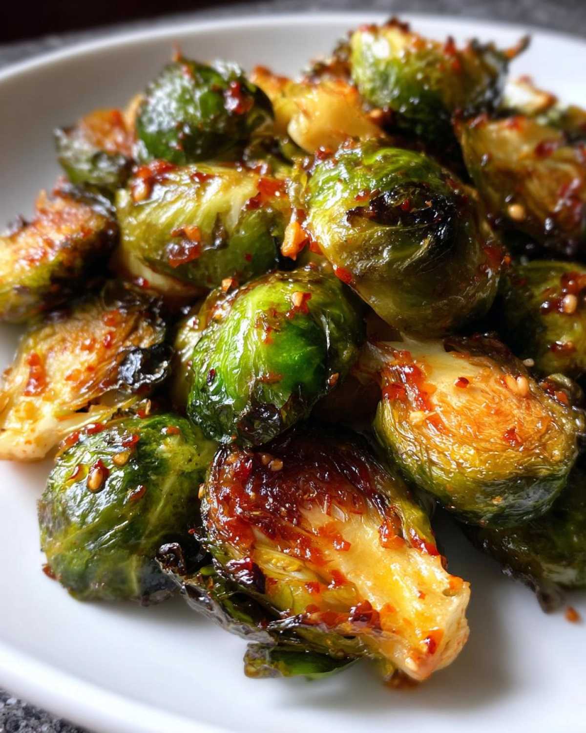 Maple Sriracha Brussels Sprouts - detail 1