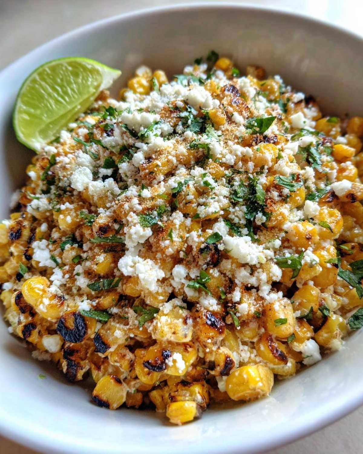 Mexican street corn bowl - detail 1