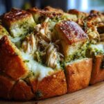 Pesto Chicken Stuffed Bread