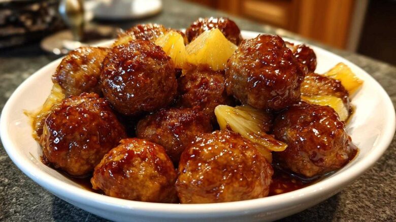 Pineapple Teriyaki Meatballs