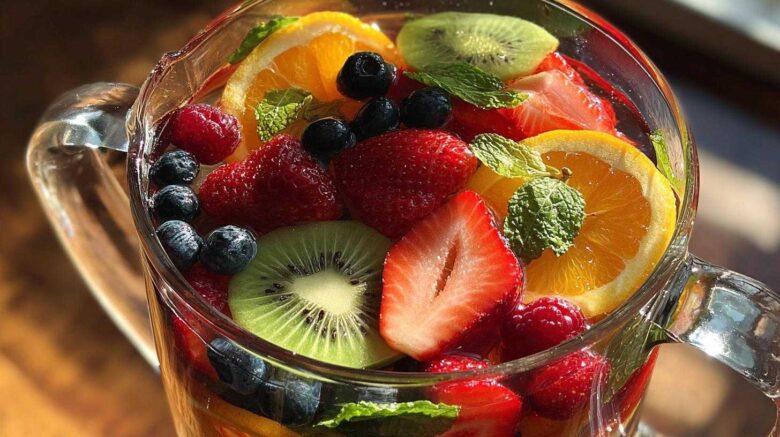 Rainbow Fruit Infused Water
