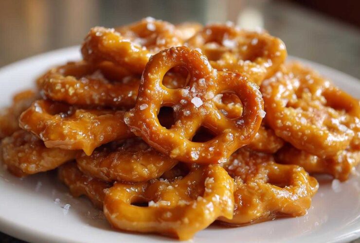 Salted Caramel Pretzel Bites