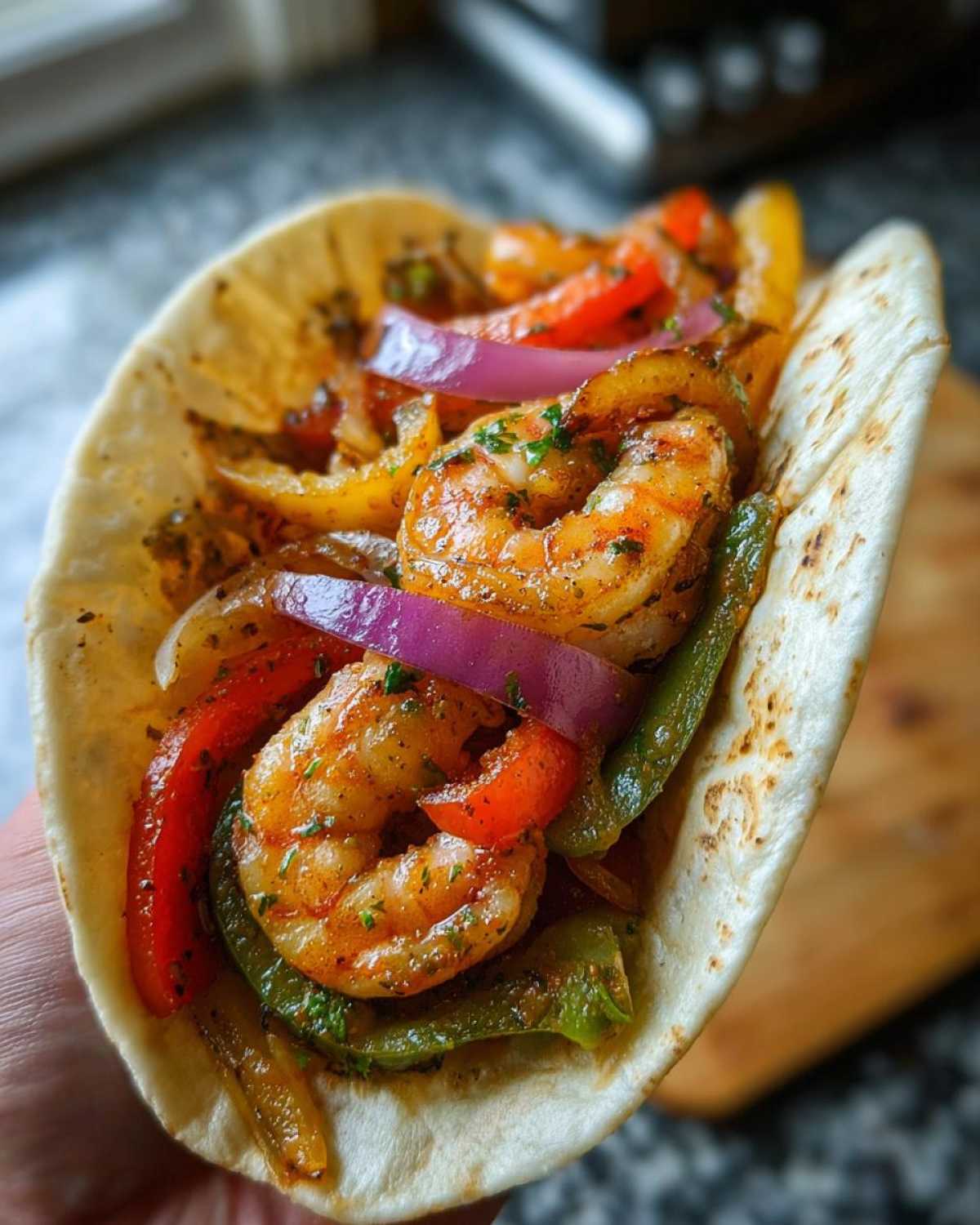Sheet Pan Shrimp Fajitas - detail 1