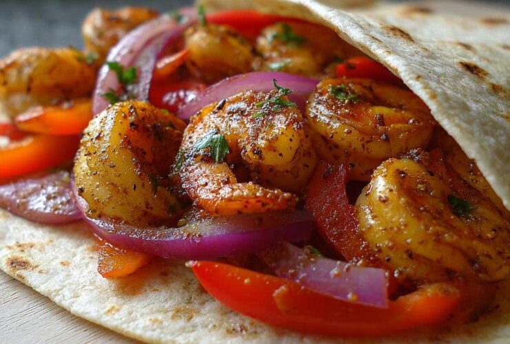 Sheet Pan Shrimp Fajitas
