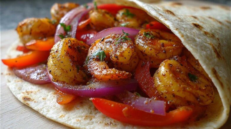 Sheet Pan Shrimp Fajitas