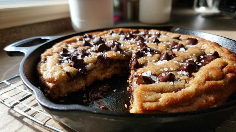 Skillet Chocolate Chip Cookie