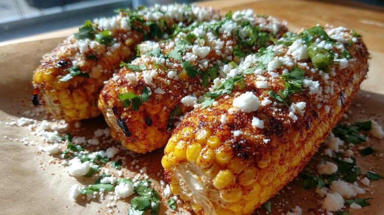 Spicy Mexican street corn