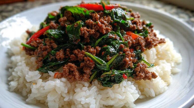 Spicy Thai Basil Beef (Pad Kra Pao)