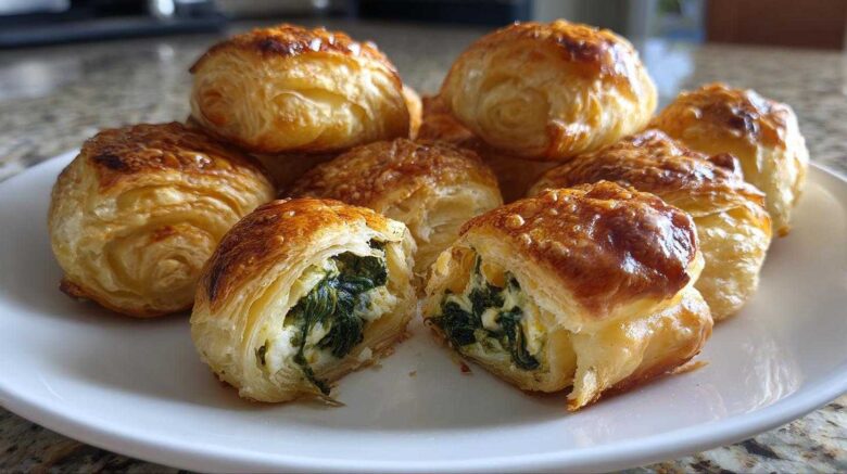 Spinach & Feta Puff Pastry Bites