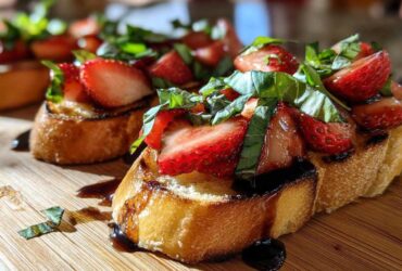 Strawberry Balsamic Bruschetta
