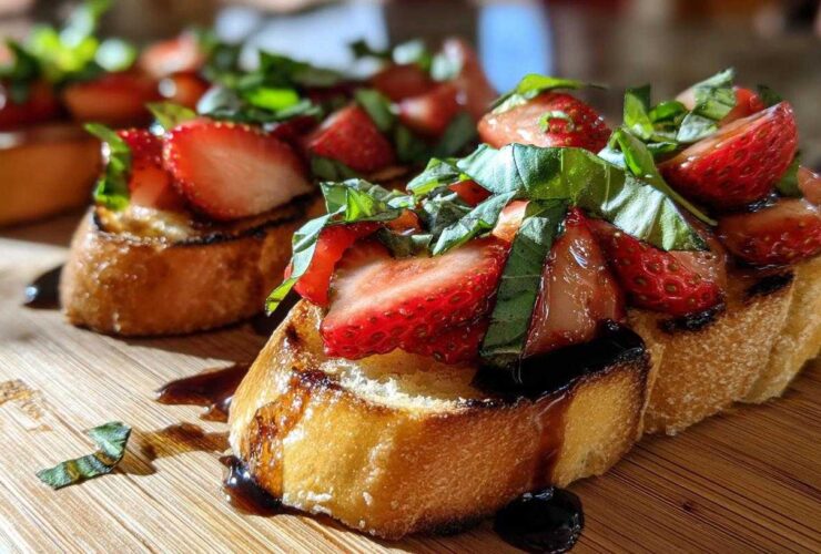 Strawberry Balsamic Bruschetta