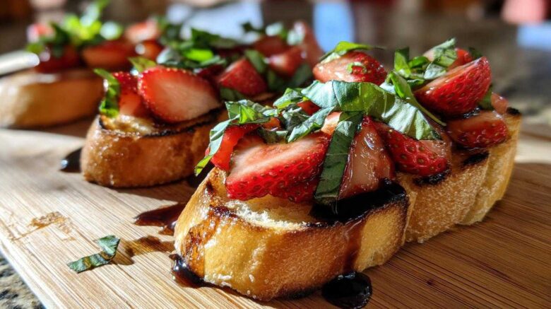 Strawberry Balsamic Bruschetta