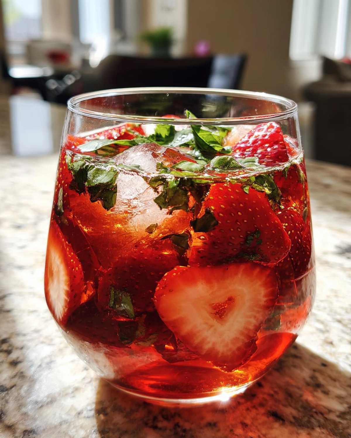 Strawberry Basil Sangria - detail 1