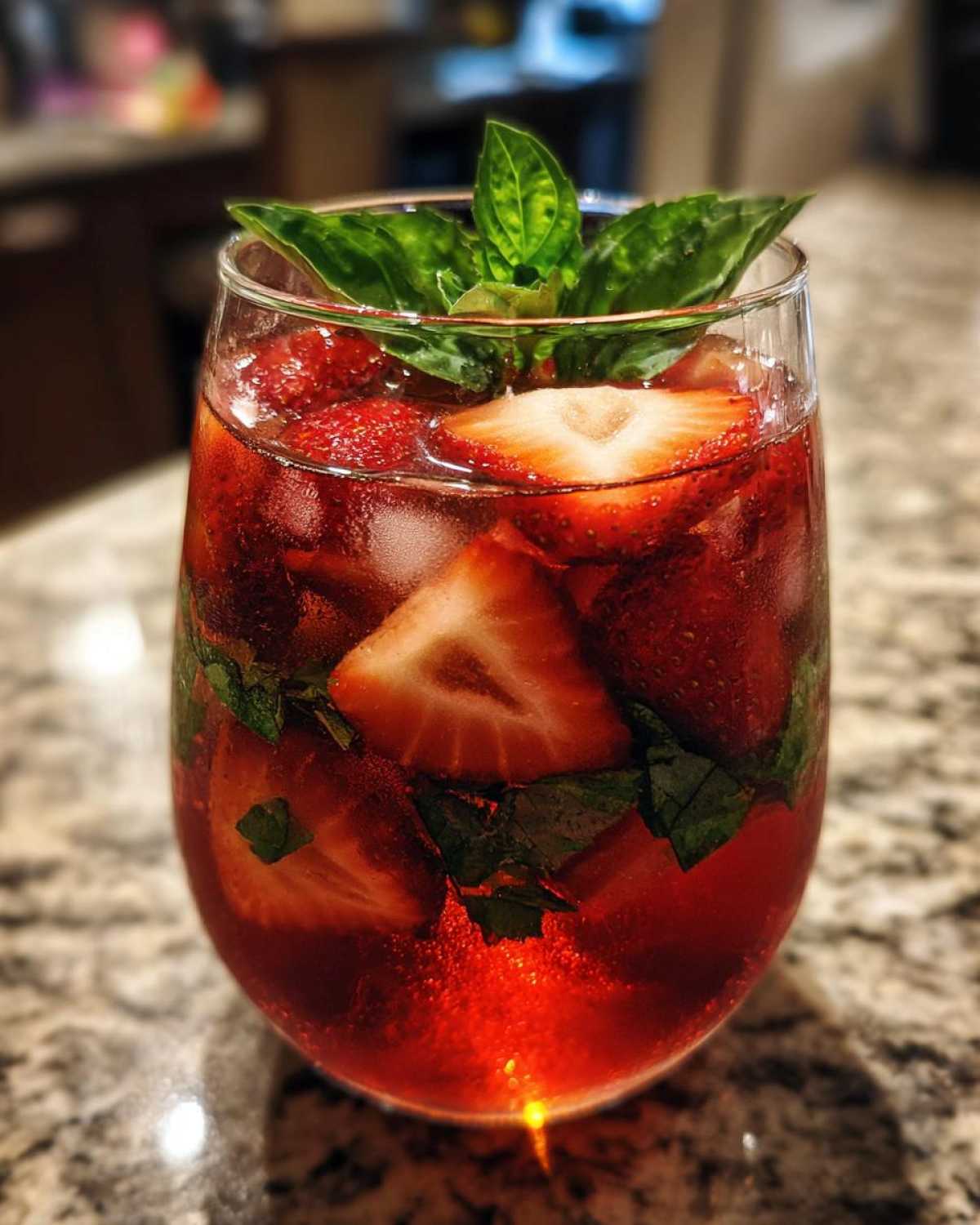 Strawberry Basil Sangria - detail 2