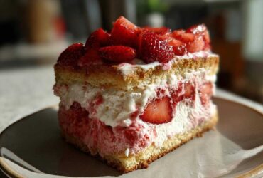 Strawberry Shortcake Ice Cream Sandwiches