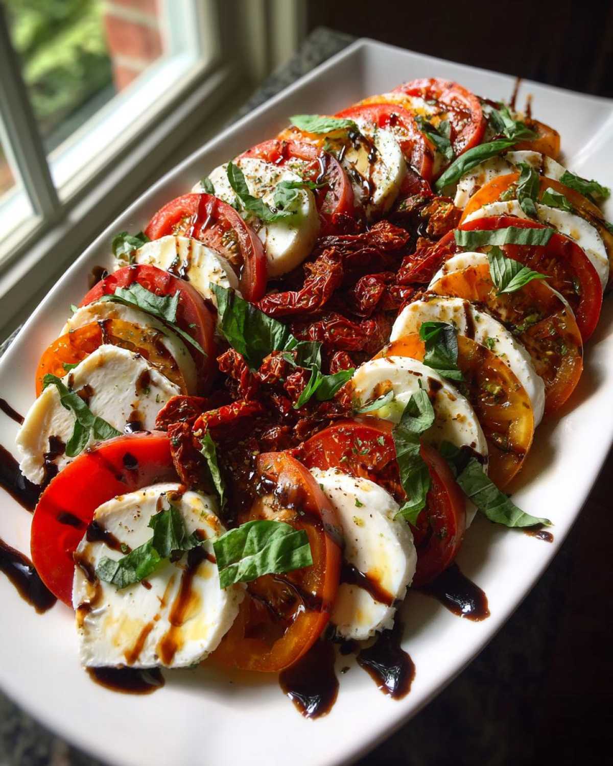 Sun-Dried Tomato Caprese Salad - detail 1