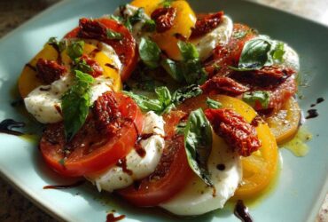 Sun-Dried Tomato Caprese Salad